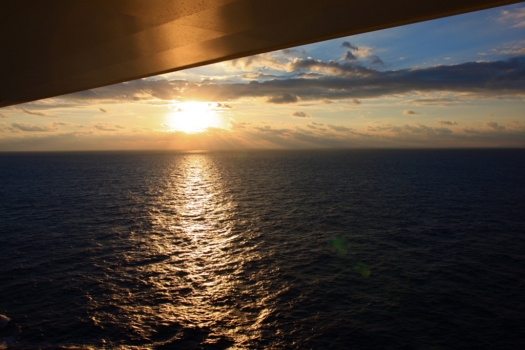 Sunrise Day 7, at sea, first week.