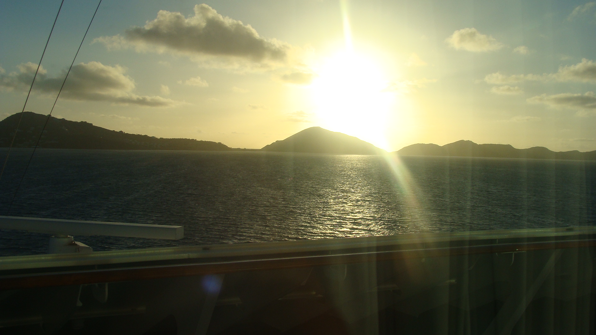 Sunrise over St. Kitts