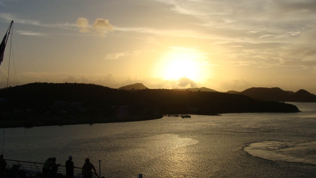 Sunset over Antigua