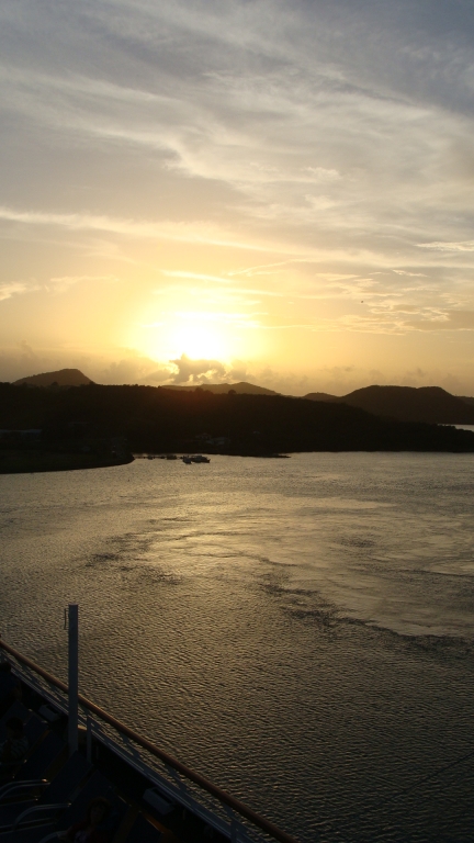 Sunset over Antigua