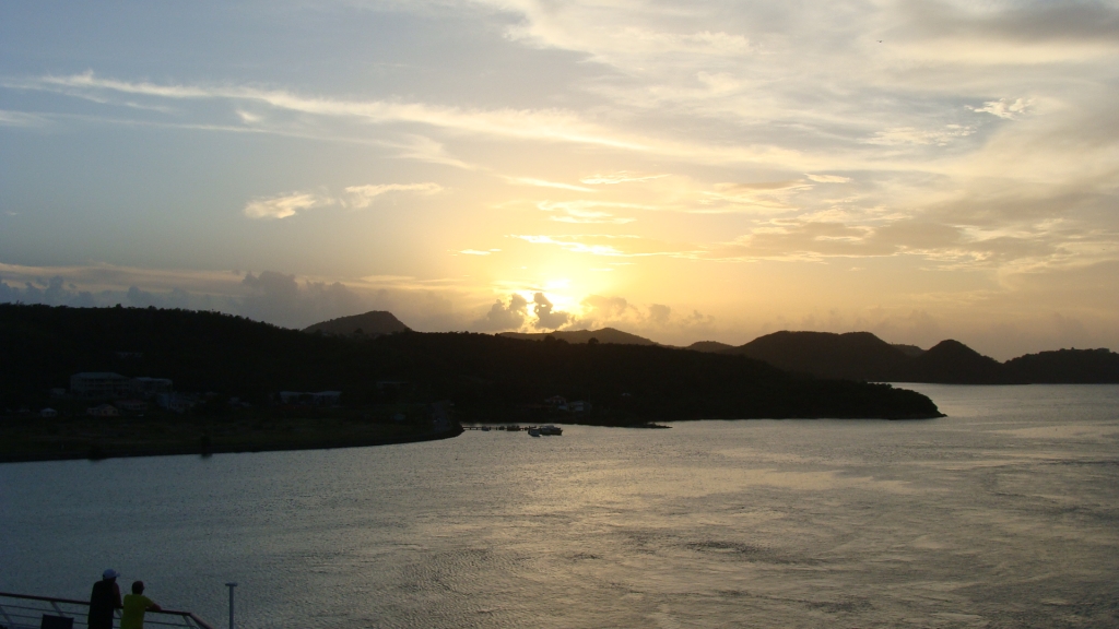 Sunset over Antigua