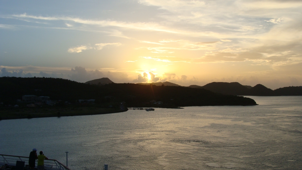 Sunset over Antigua