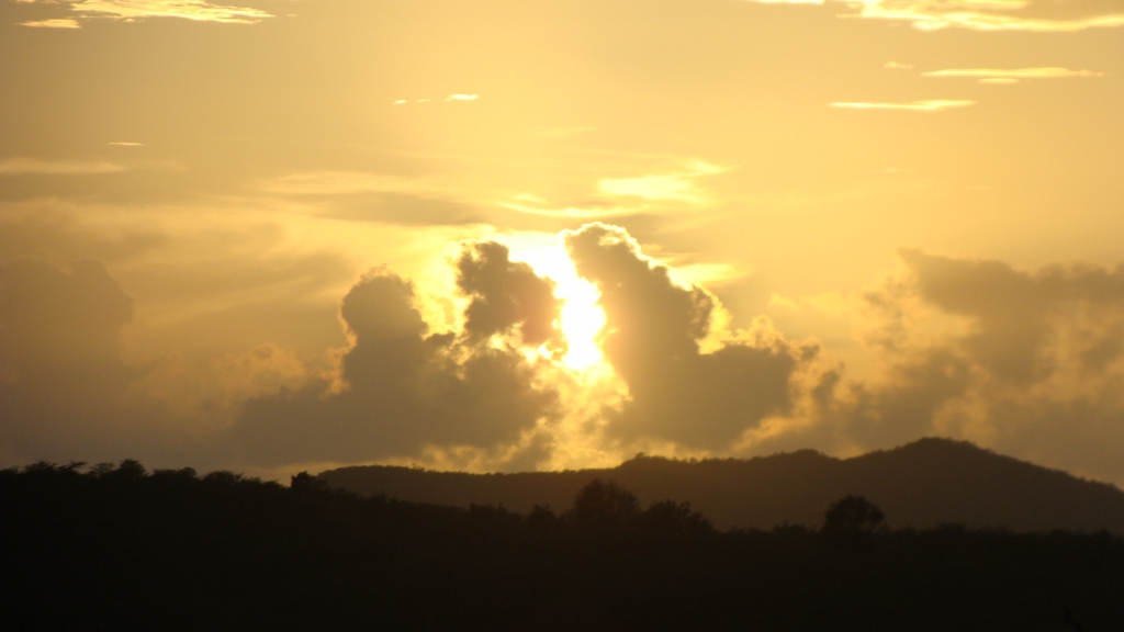 Sunset over Antigua