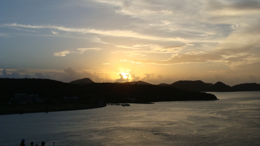 Sunset over Antigua