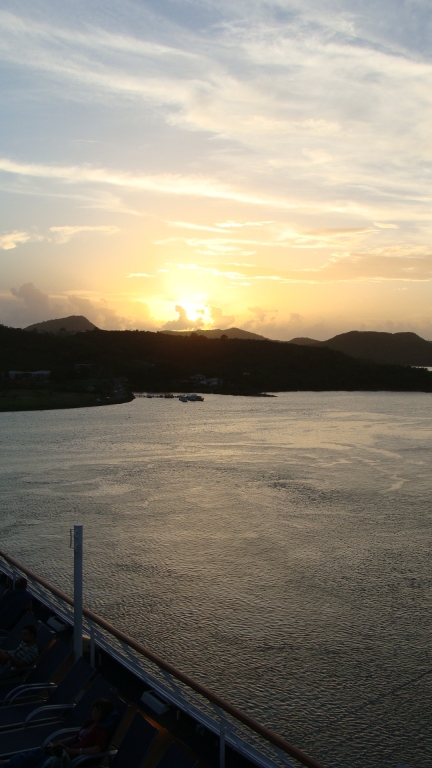 Sunset over Antigua