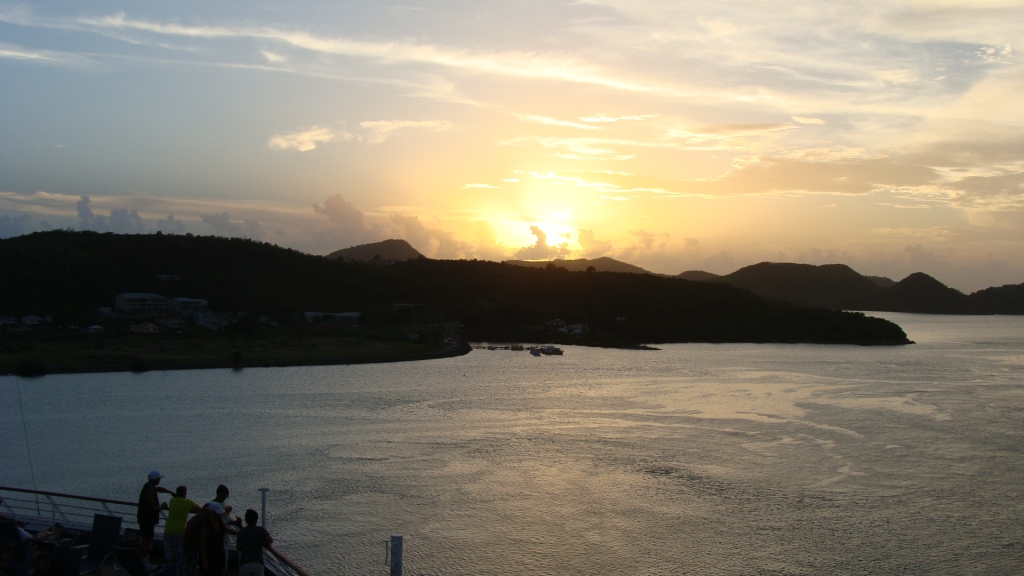 Sunset over Antigua