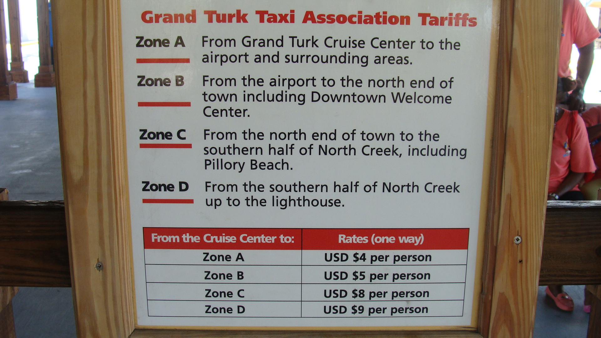 Taxi information