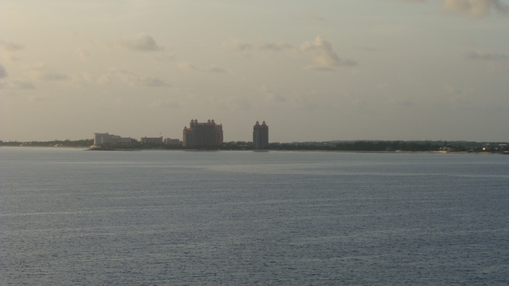 The Atlantis in the distance