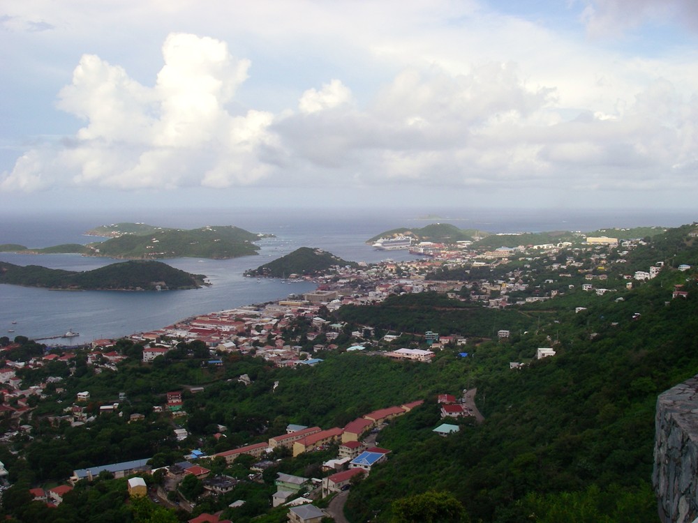 The Caribbean Princess dock in St. Thomas