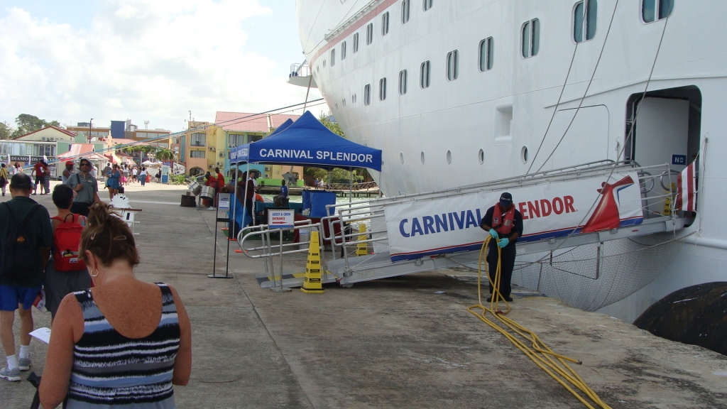 The forward gangway