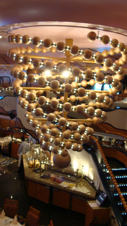 The Gold Pearl Restaurant Chandelier