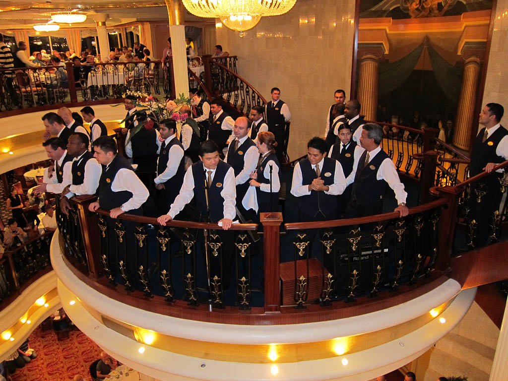 The Med cruise 2010 - Dining room staff