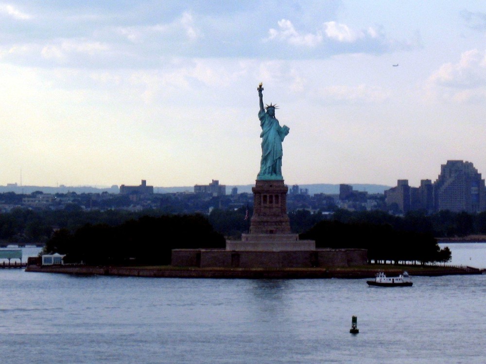 The Statue of Liberty during sail-a-way