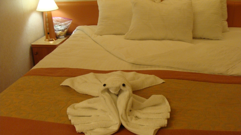 Tonight's turndown & towel animal