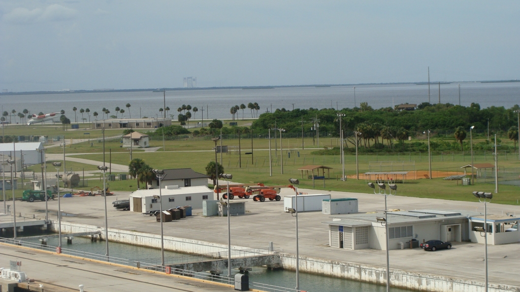 VAB in the distance