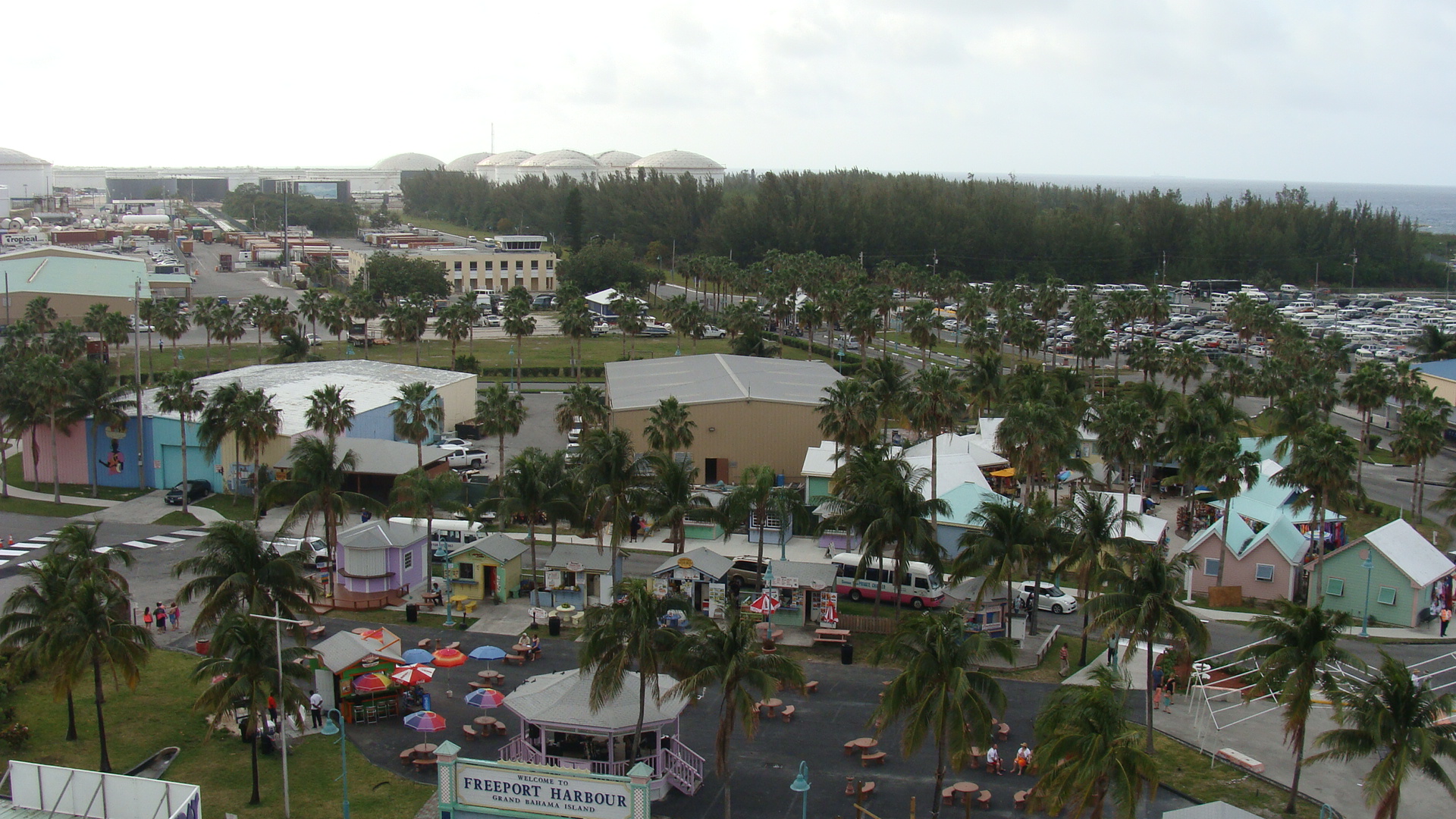 View of port area