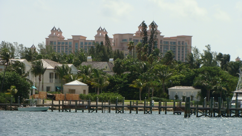 Views from the ferry to Paradise Island