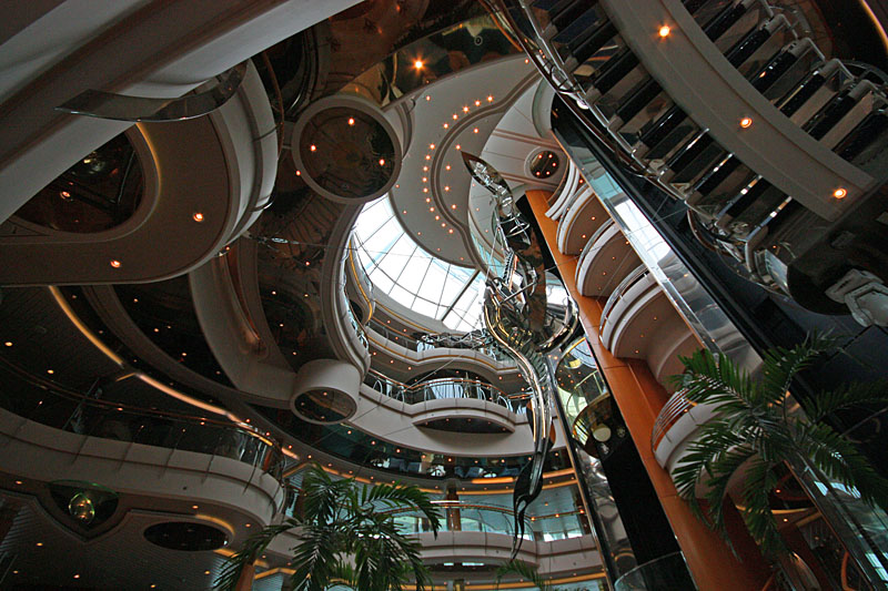 Vision of he Seas atrium