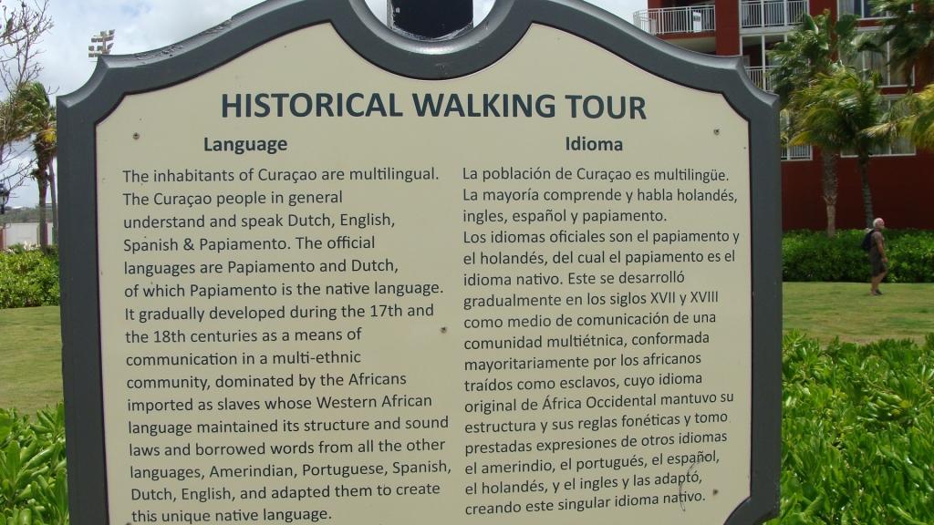 Walking tour sign