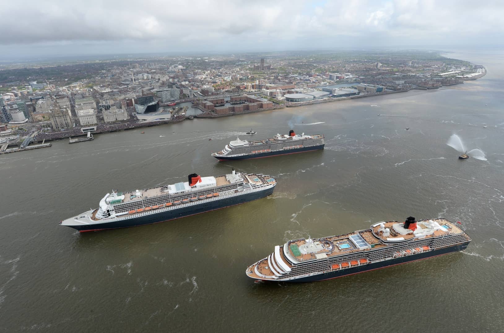 Cunard’s Three Queens Perform River Dance on the Mersey in Salute to Liverpool Where the Company Began 175 Years Ago | 9