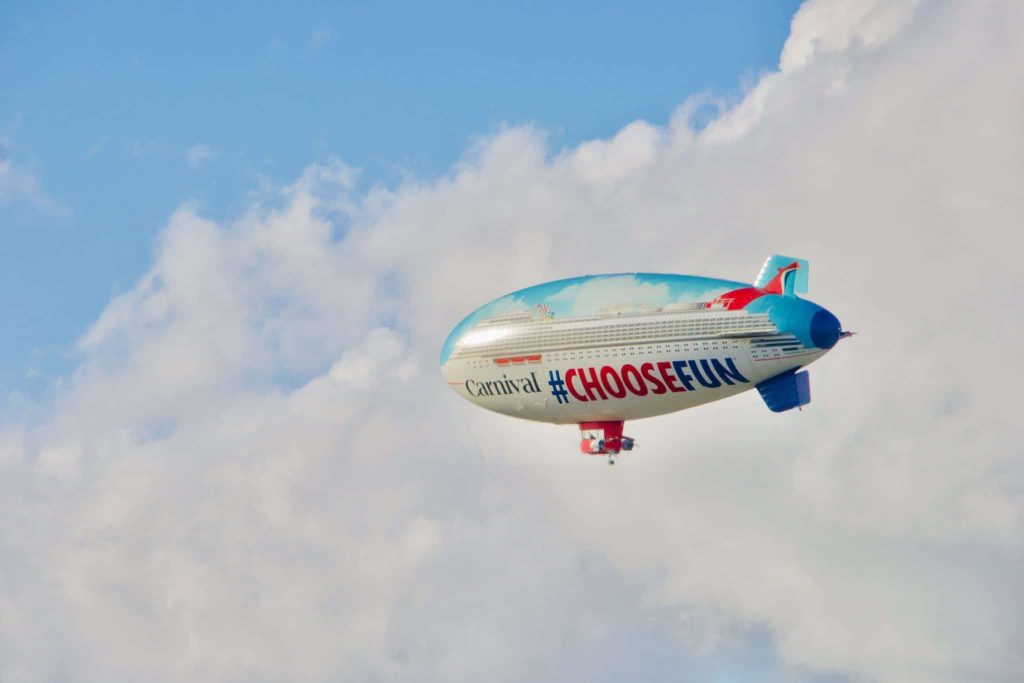 Carnival Cruise Lines's ChooseFun Airship Extends Aerial Journey