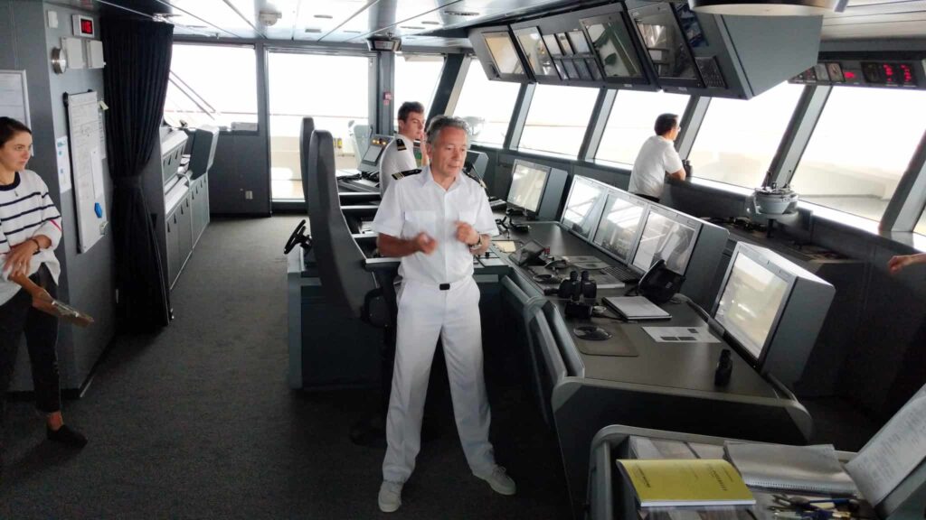 Captain Etienne Garcia on Ponant Le Laperouse