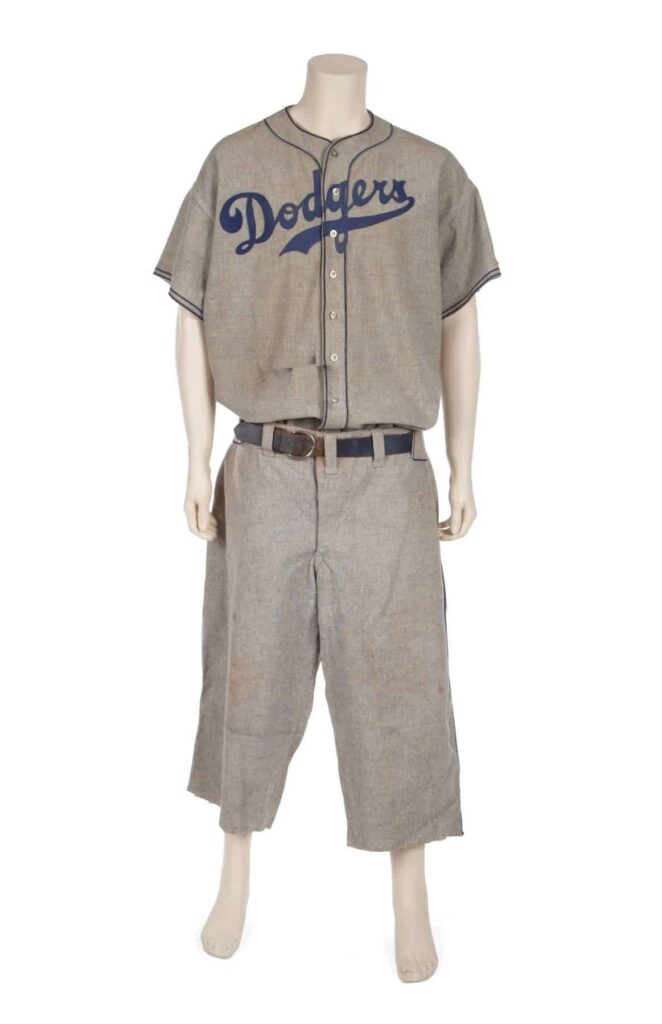 Cunard and Julien’s Auctions Offer Exclusive Auction Exhibition of Sports Legends Memorabilia on Queen Mary 2 Voyage 15 Baseball Legend Babe Ruth’s Brooklyn Dodgers Uniform, worn by Ruth during the 1938 season.