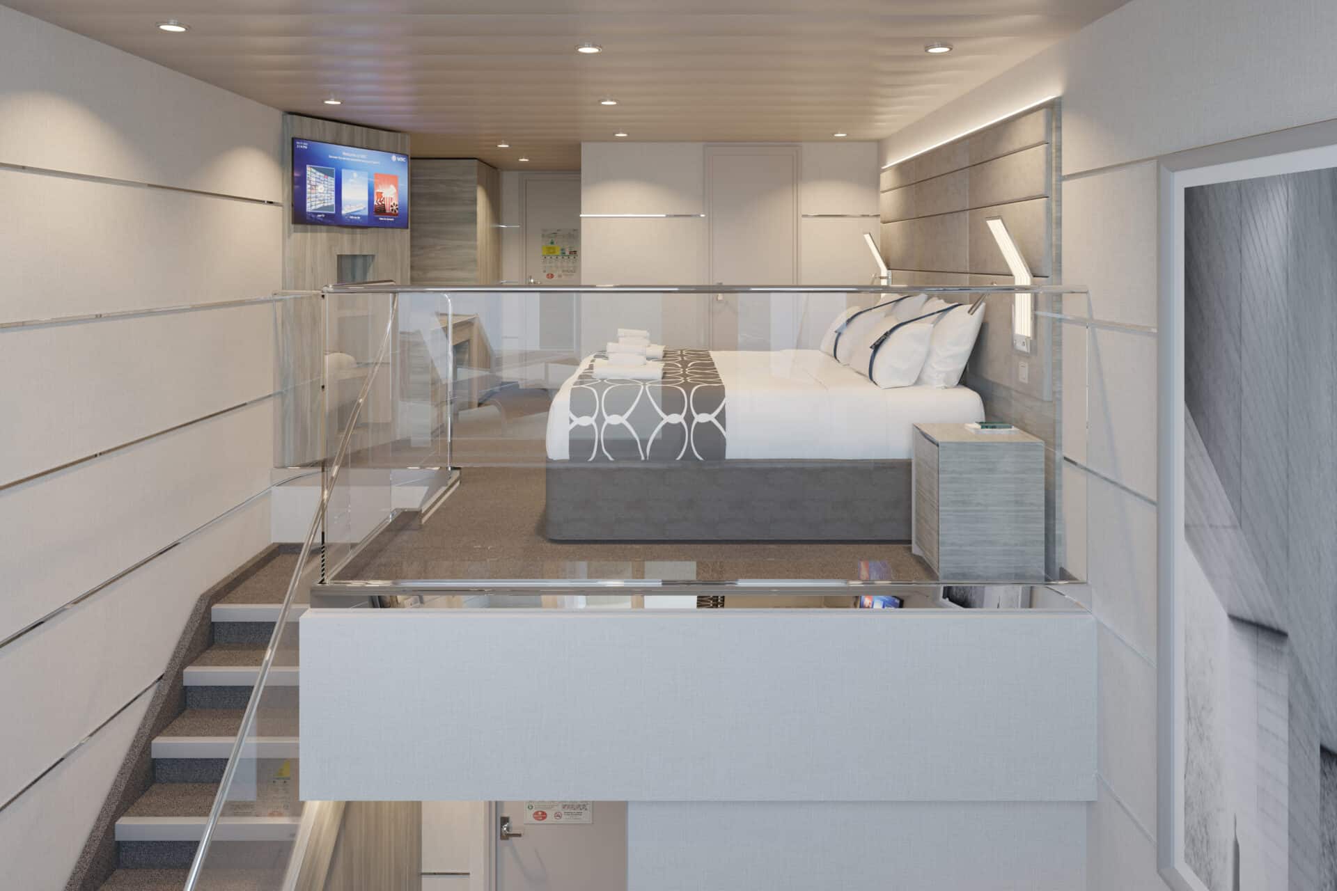 msc world europa yacht club duplex suite